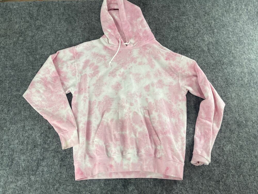Artist Union Hoodie Women Medium Pink Tie Dye Sweatshirt Pullover Unisex N2